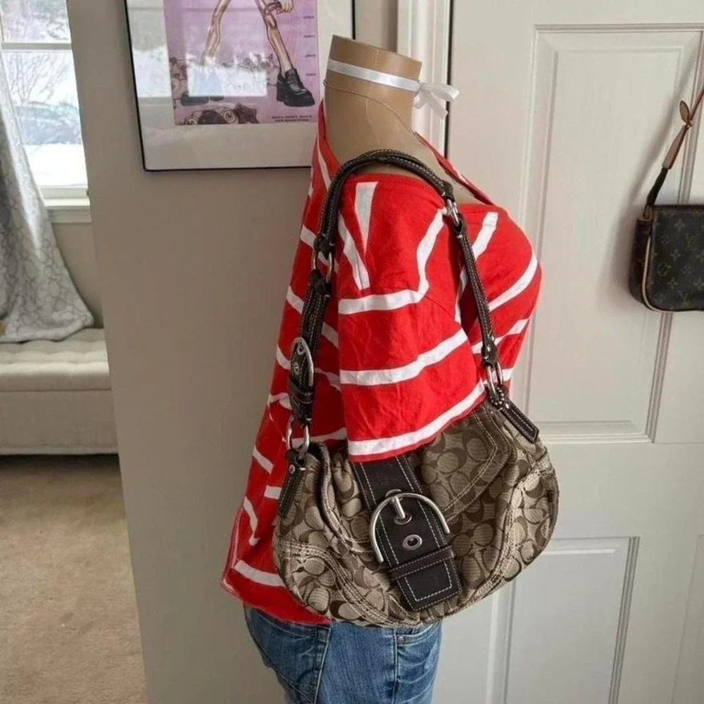 Y2K 2000s preppy Ralph Lauren polo pony red and white striped short sleeve top - Picture 3 of 7